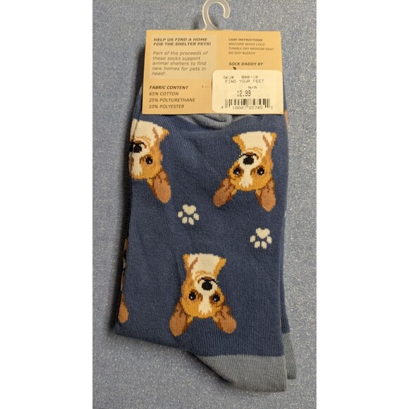 NWT~SOCK DADDY Unisex Combed Cotton Blend Chihuahua Socks - Picture 3 of 4